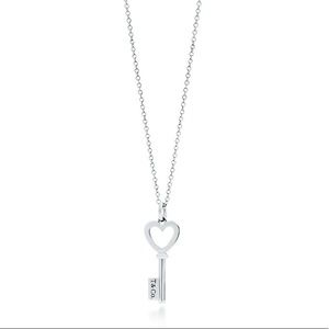 Tiffany Heart Key Pendant